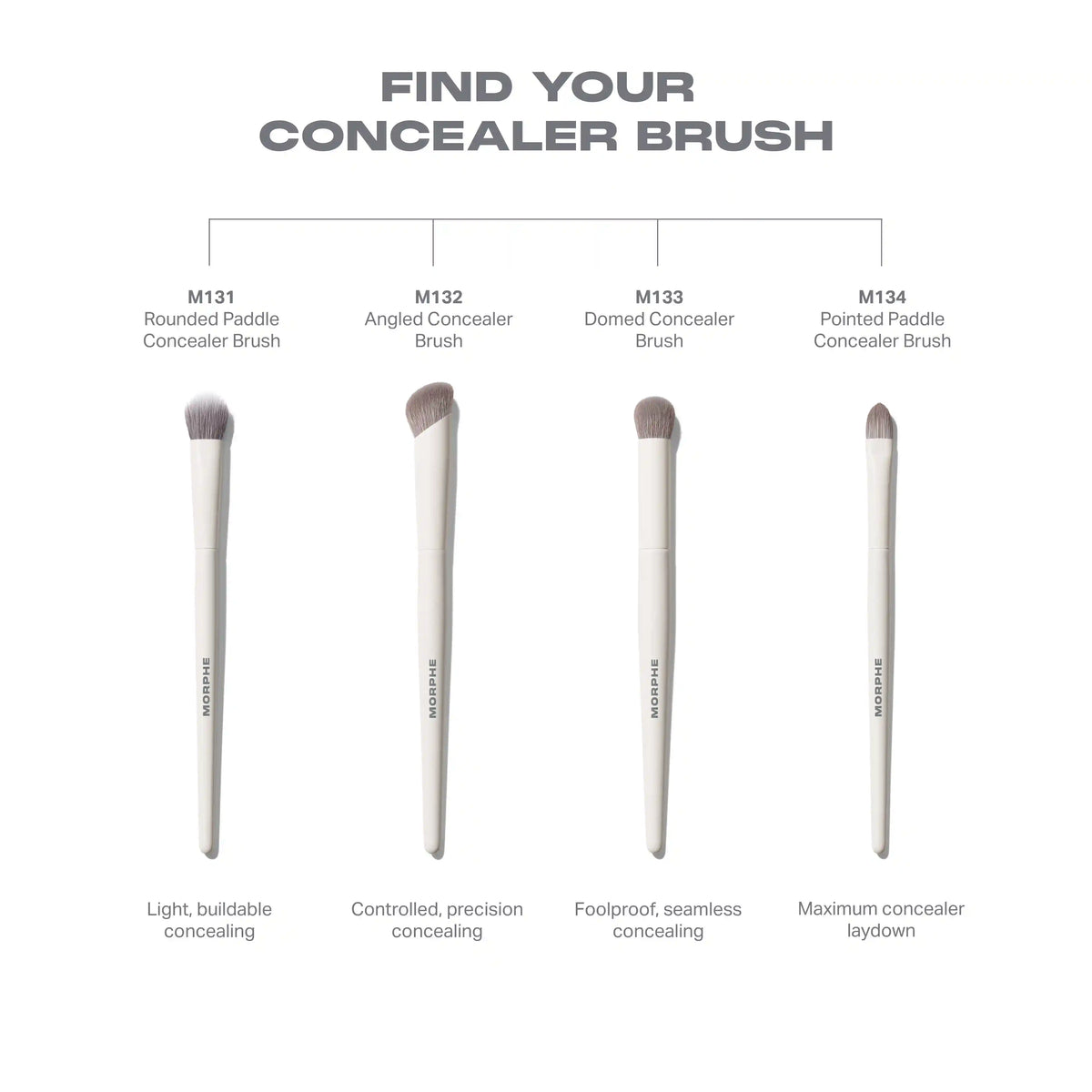 M134 Pointed Paddle Concealer Brush