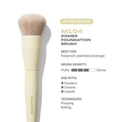 Buttery Blends M104 Domed Foundation Brush