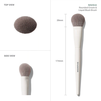 M204 Rounded Cream & Liquid Blush Brush
