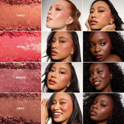 Peach Cloudlight Soft Glow Diffused Blush & Lip Filter Hydroplump Soft Matte Lipstick Bundle