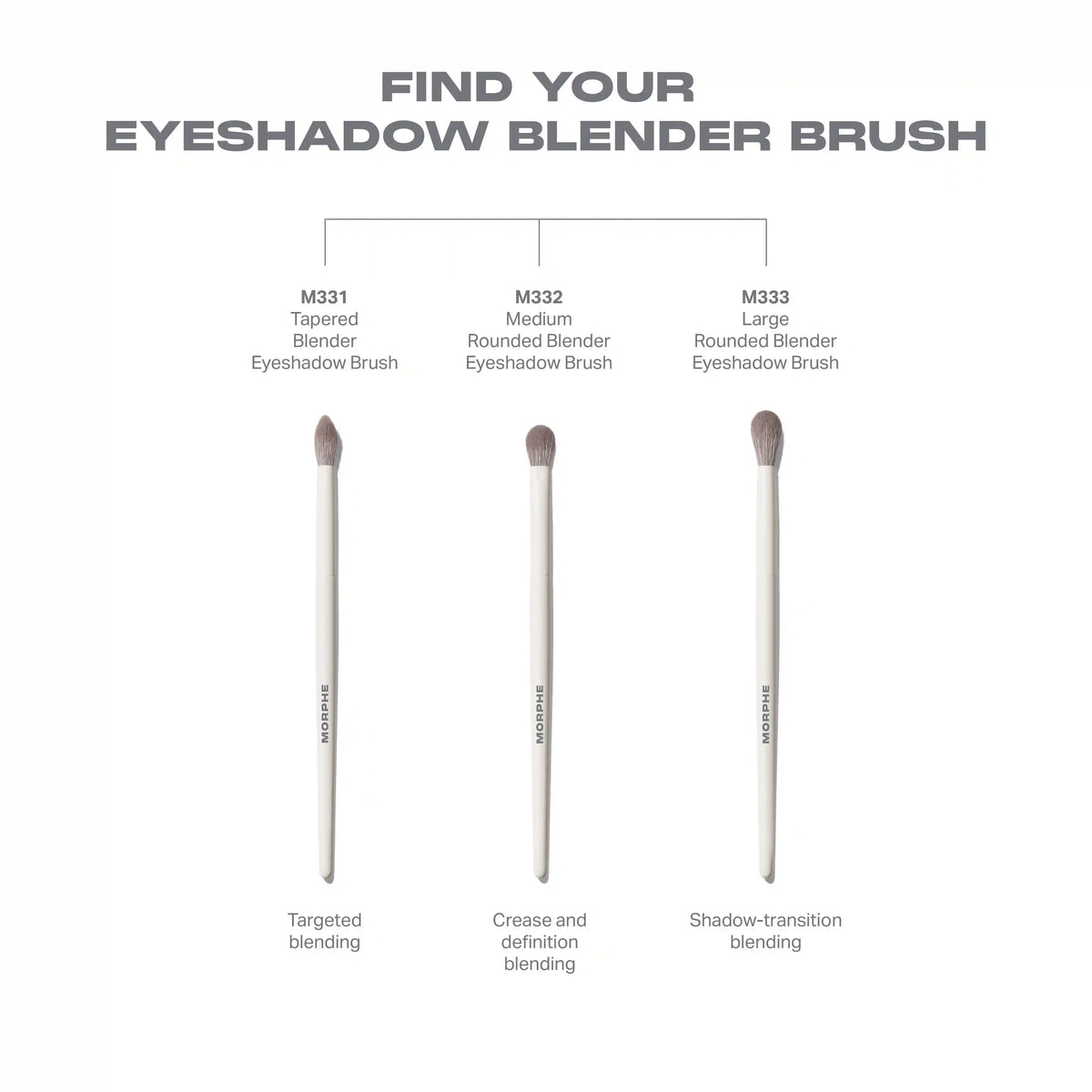 M332 Medium Rounded Blender Eyeshadow Brush
