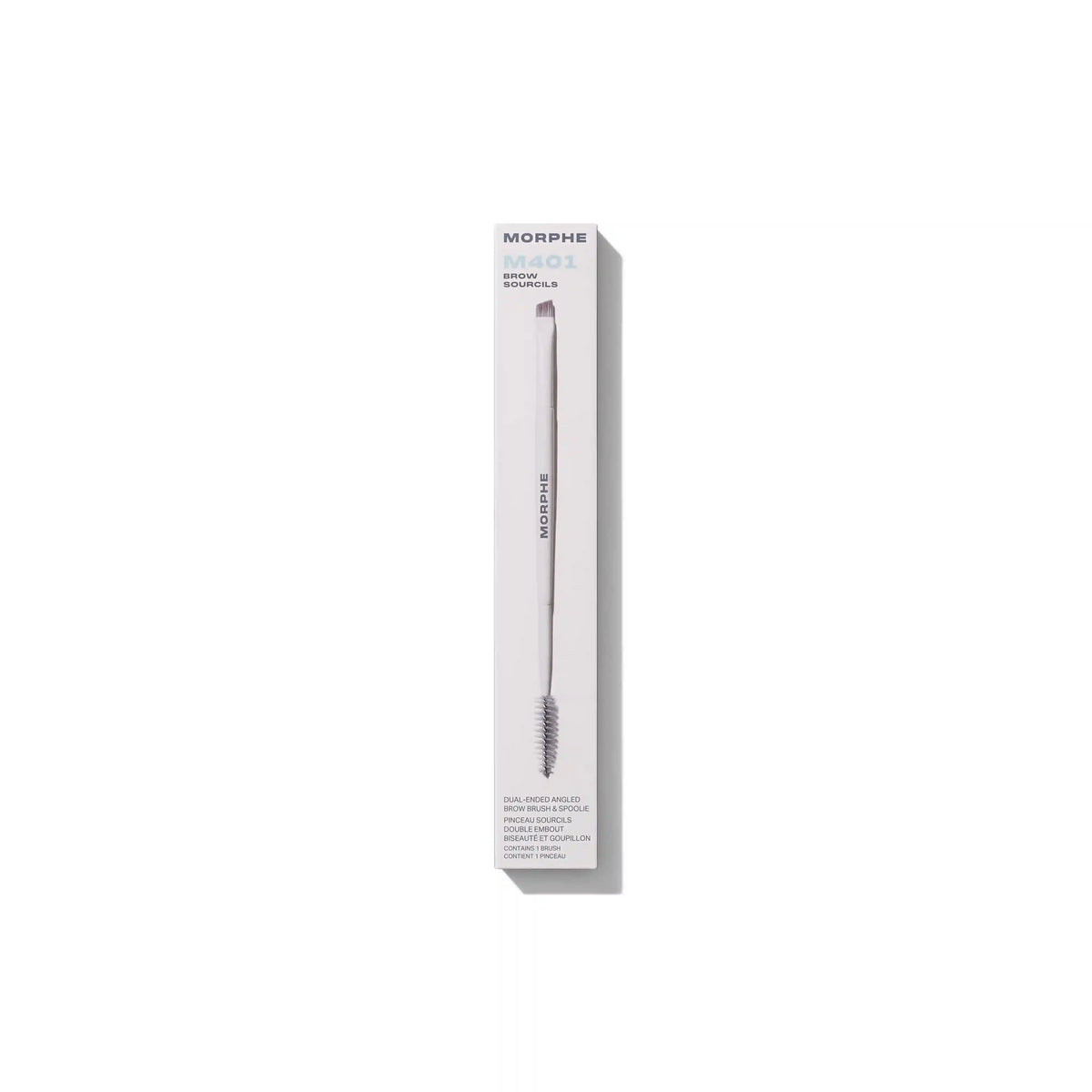 M401 Dual-Ended Angled Brow Brush & Spoolie